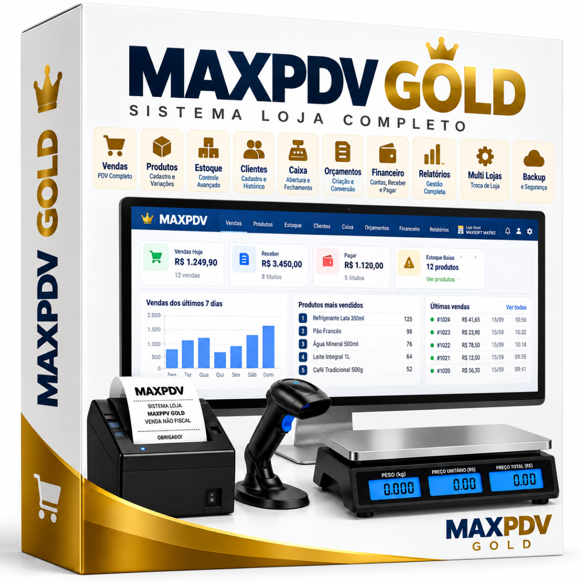 MAXPDV Gold — sistema de gestão MAXSOFT